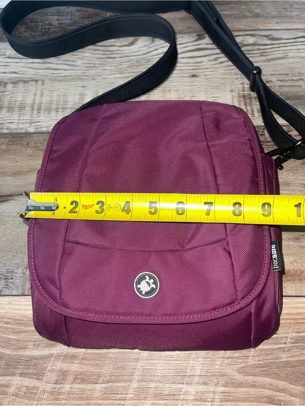 PacSafe Travel Security Metrosafe 200 Anti Theft Gear Crossbody Bag Purple PB008
